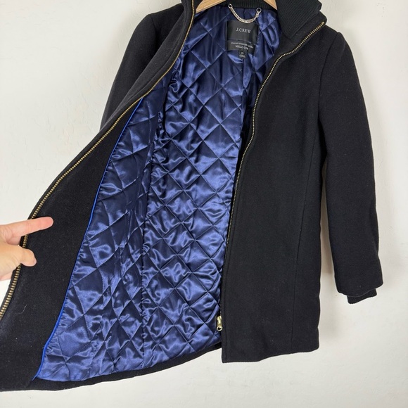 J. Crew Lodge coat in Italian Stadium-cloth Wool Black - Picture 5 of 7